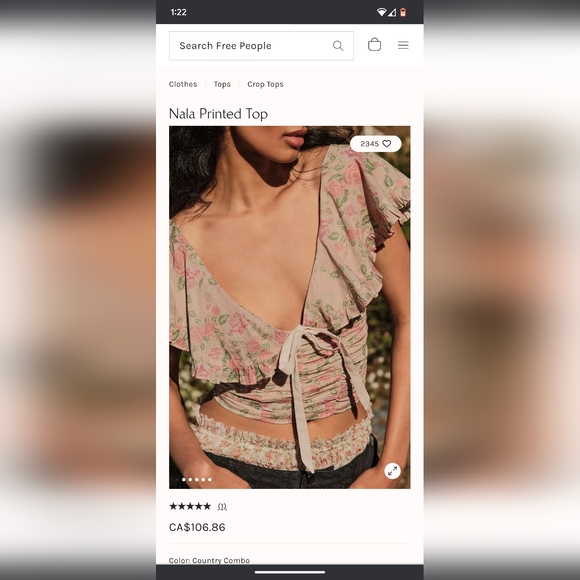 Free People - Nala Floral Top - Picture 4 of 5